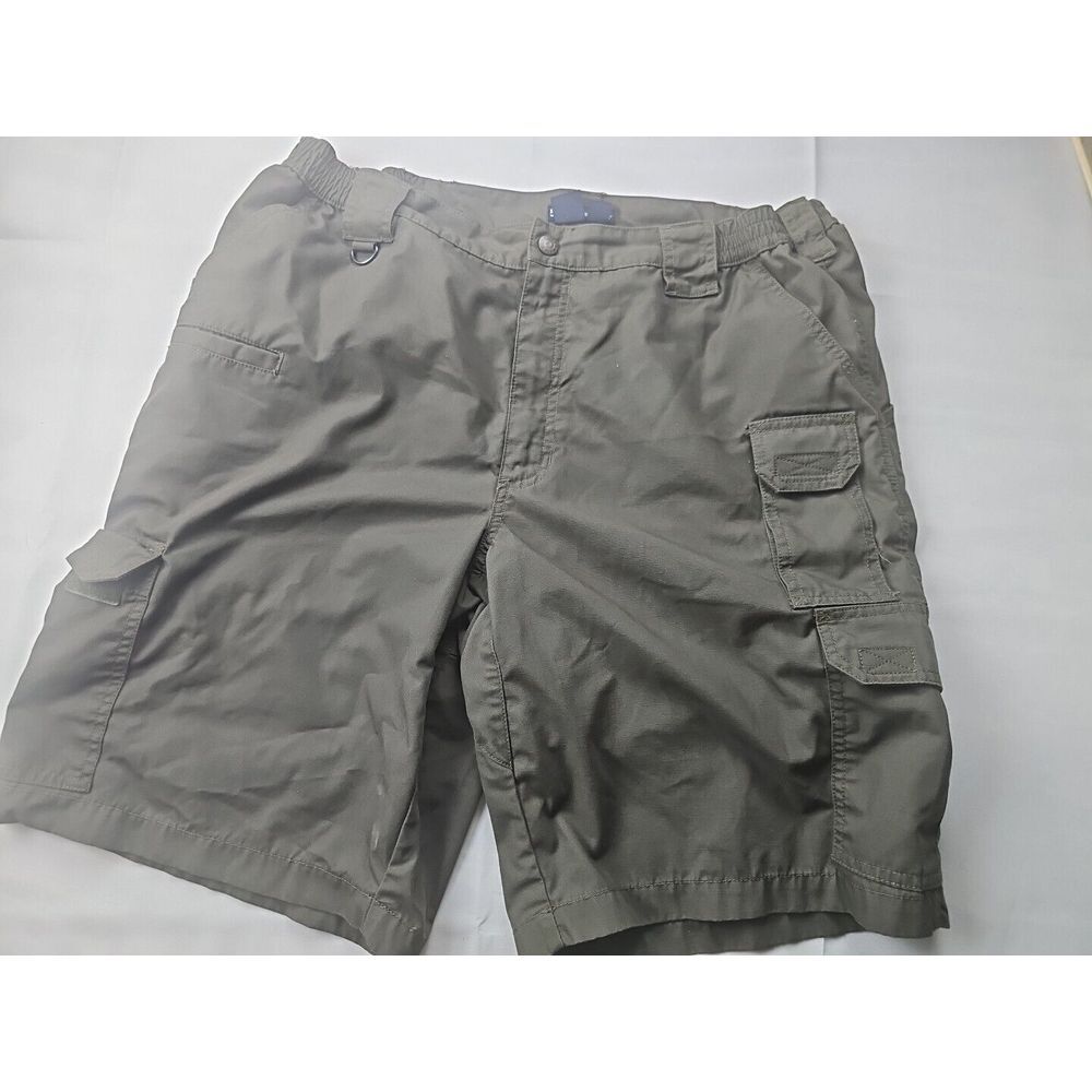 5.11‎ Tactical Series Green Cotton Canvas Cargo Shorts Size 38 Polyester Blend
